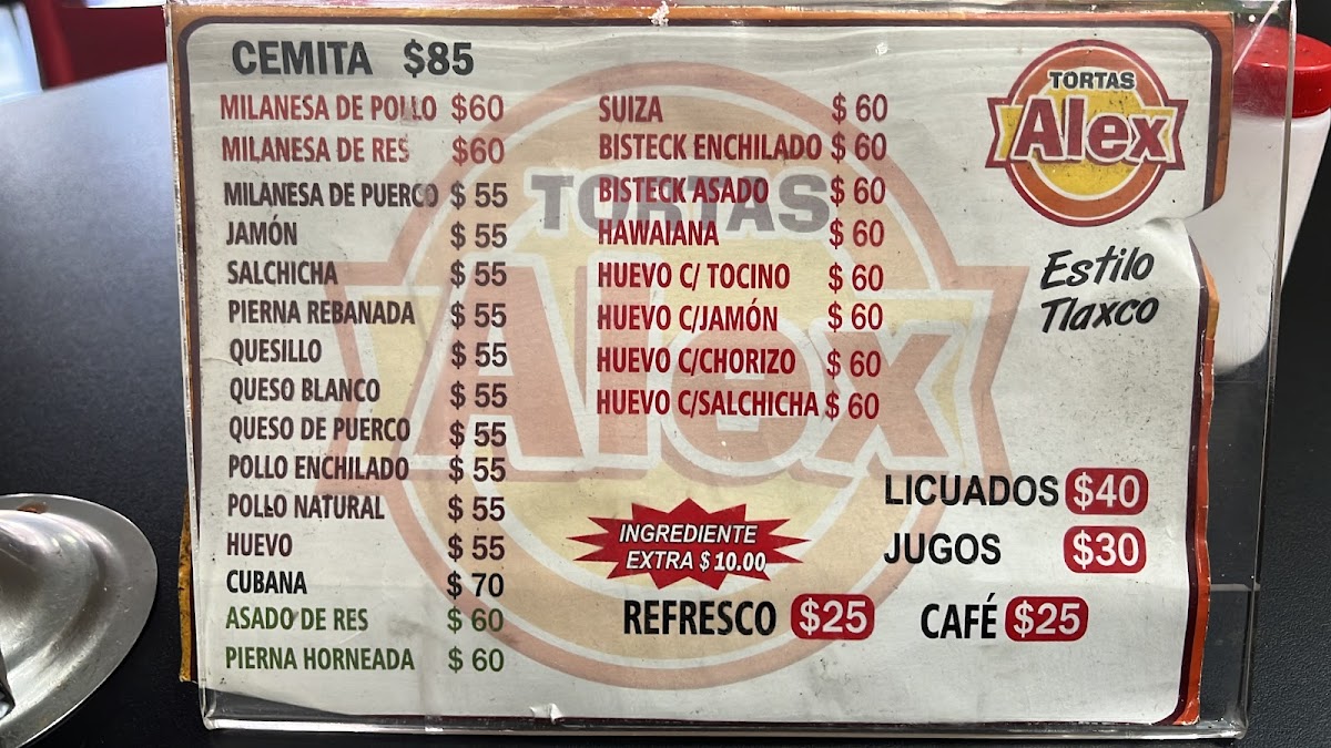 Tortas Alex Menu - Image 5