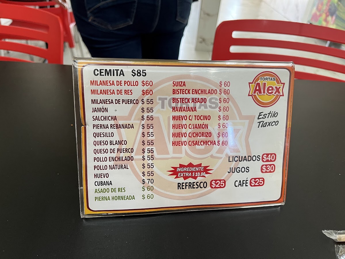 Tortas Alex Menu - Image 6